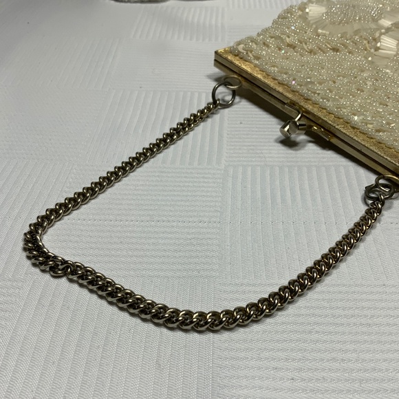 Bead and Sequin Vintage Evening Wedding Clutch - Picture 6 of 16